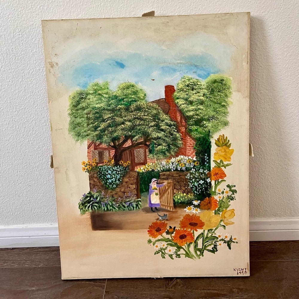 Charming Landscape Painting with Vibrant Colors